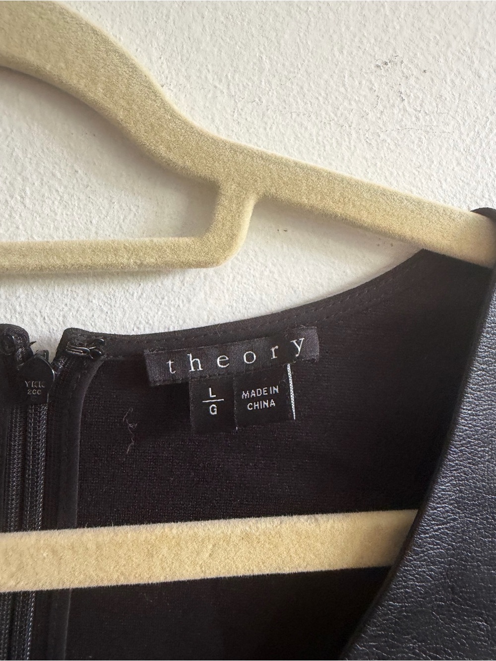 Theory Black Leather Sleeveless Top - Picture 2 of 2